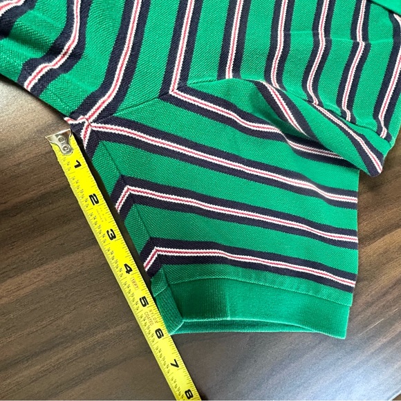 Polo Ralph Lauren | green multicolored striped polo shirt short sleeve red blue - Picture 13 of 16
